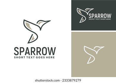 Flying Flapping Bird Wings for Aviation Aircraft Flight logo design