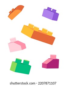 Flying floating bricks set toys colorful puzzle cude