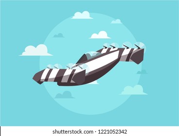 Flying future car next generation 