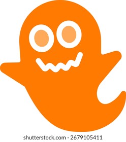 Diseño de icono de estilo de línea de fantasma volador