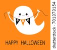 halloween happy ghost vector