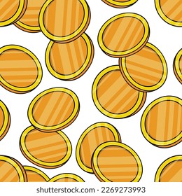Monedas de oro voladoras. patrones impecables. Oro volador