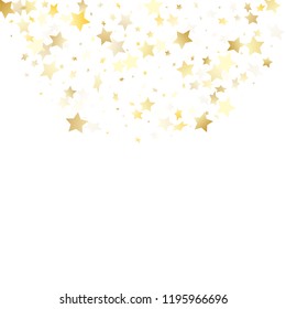 Flying Gold Star Sparkle Vector White Stock Vector (Royalty Free ...