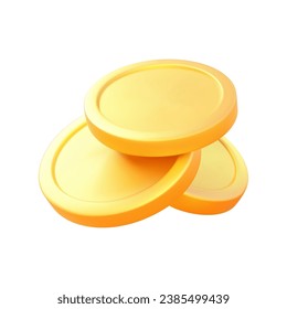 Flying golden coin stack cash money currency lottery win lucky fortune 3d icon realistic vector illustration. Metallic yellow financial award heap economy earnings investment business payment profit