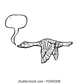 flying goose cartoon