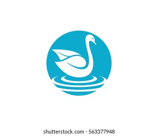 flying goose icon. flat illustration isolated sign symbol