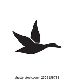 logotipo de ganso voador - ilustração vetorial