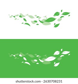 flying green leaves, eco style