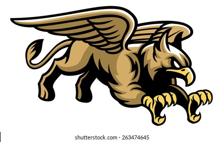 flying griffin mascot