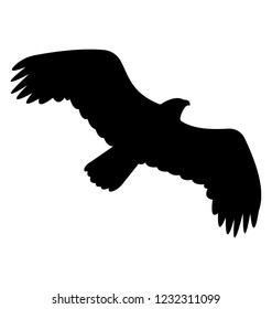 Eagle Illustration Symbol Eagle Silhouette Stock Vector (Royalty Free ...