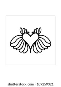 Flying heart