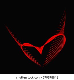 Flying heart