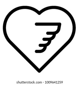 Flying Heart Bird 
