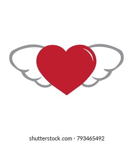 flying heart icon 