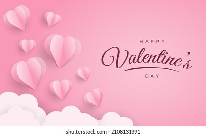 Valentinstag Design. Liebe Hintergrundbilder mit Liebe und Wolke.