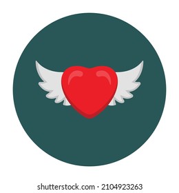 Flying Heart vector icon Which Can Easily Modify Or Edit 