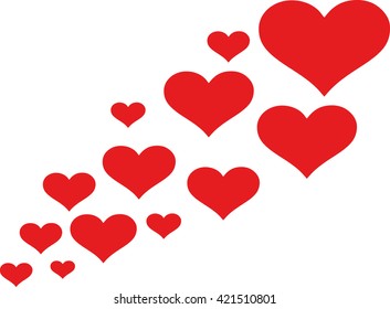 Flying hearts