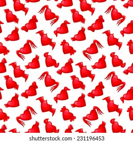 Flying Hearts Seamless Vector Pattern - Seamless pattern can be applied on different surfaces such as wallpaper, web page background, clothes and other fabrics, phone or tablet cases