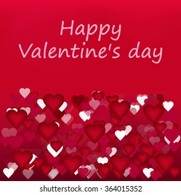 Flying hearts Valentine's day or Wedding vector background