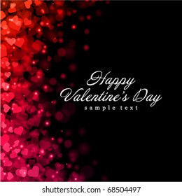 Flying hearts Valentine's day or Wedding vector background