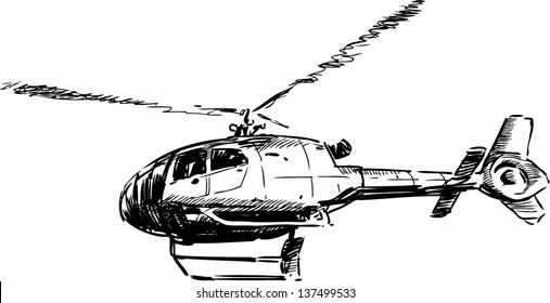 flying helicopter