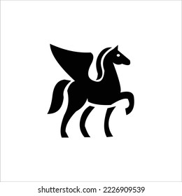animales de diseño del logotipo del vector del caballo
