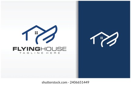 The Flying House And feather Logo	