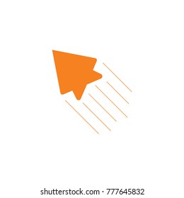 flying jet plane symbol logo vector