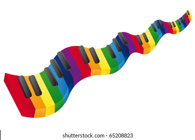 Flying keyboard  piano