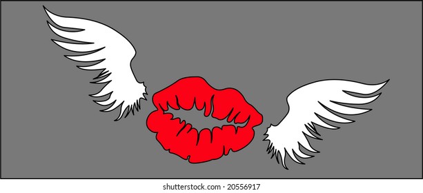 flying kiss