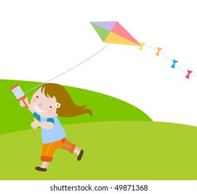 Flying kite