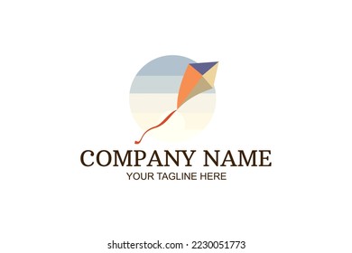 flying kite  Company Logo Vector Illustration. Suitable for business company, modern company, etc.