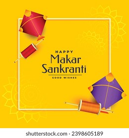 Fliegendes Kite Festival, Pongal, Makar sankranti Festival Card