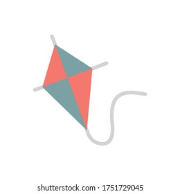 Flying kite USA flag icon. Simple color vector elements of America icons for ui and ux, website or mobile application
