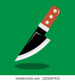 flying knife simple vector. kitchen equipment icons. cooking tools.