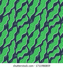 Flying leaf hand drawn seamless pattern. Ideal for background, wallpaper, textile, backdrop, wrapping paper. Pattern design.
