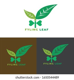 Flying Leaf Logo , Love Fyling Leaf Logo