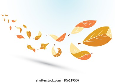 flying leaves