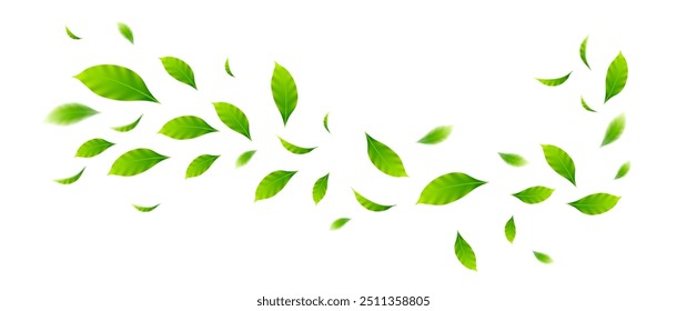 Flying leaves design, suitable for design elements