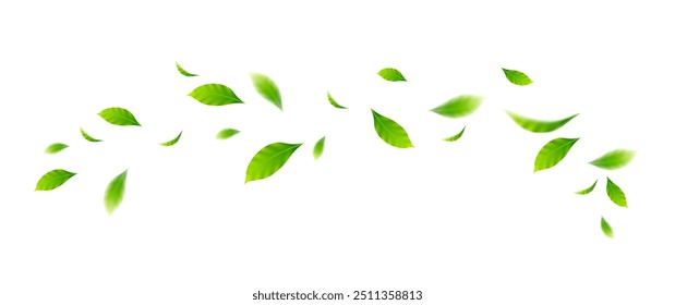 Flying leaves design, suitable for design elements