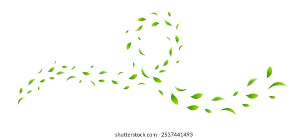 Flying leaves design, suitable for design elements