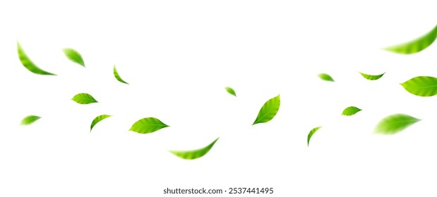 Flying leaves design, suitable for design elements