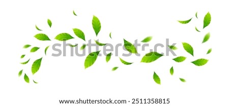 Flying leaves design, suitable for design elements