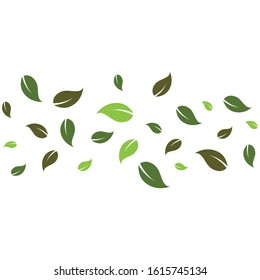flying leaves logo vector template.design for background