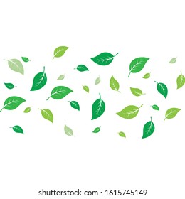 flying leaves logo vector template.design for background