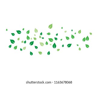flying leaves vector