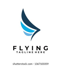 flying logo icon