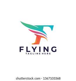 flying logo icon