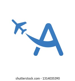 Flying logo template vector travel icon design