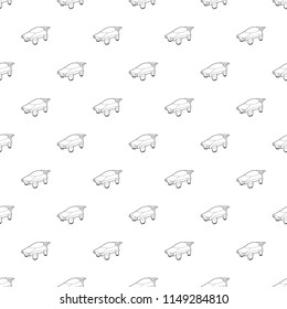 Flying machine future icon in outline style isolated on white background. Innovation symbol